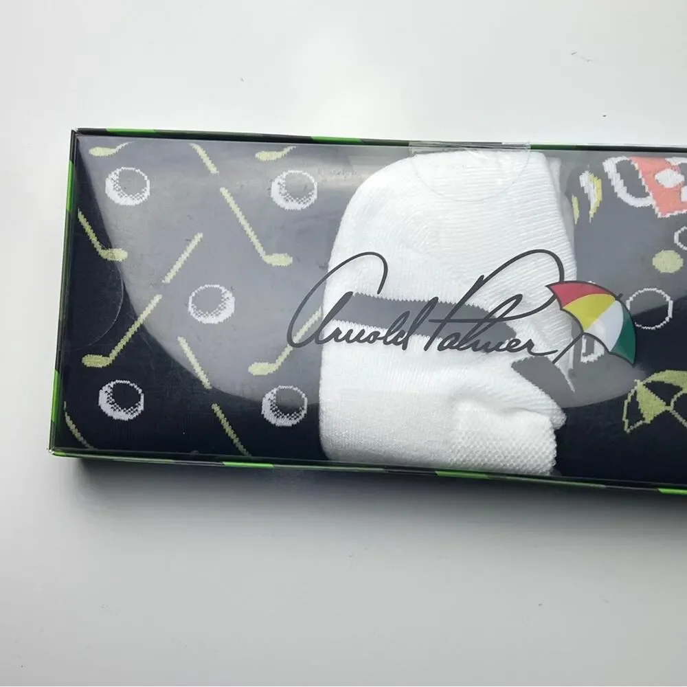 Arnold Palmer Men's Three Pack Variety Golf Theme Graphic Sock Set  New In Box